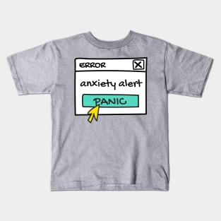 Anxiety alert Kids T-Shirt